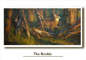 Leon Parson Wildlife Art/ Whitetail Deer/ The Rookie